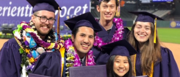 International students at SF State commencement.